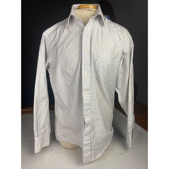 Faconnable Men's Button-Down Dress Shirt Cotton France - Size 15 1/2 L - Picture 1 of 8